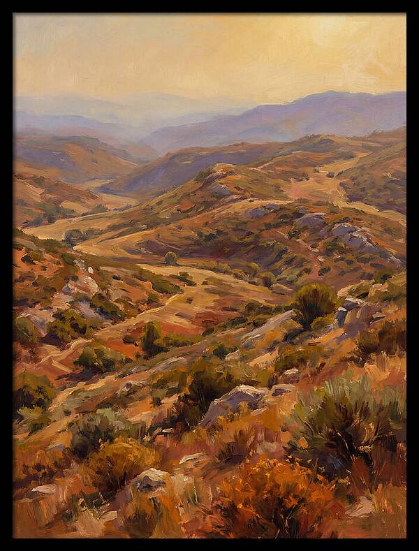 Moraine Landscape At Dusk