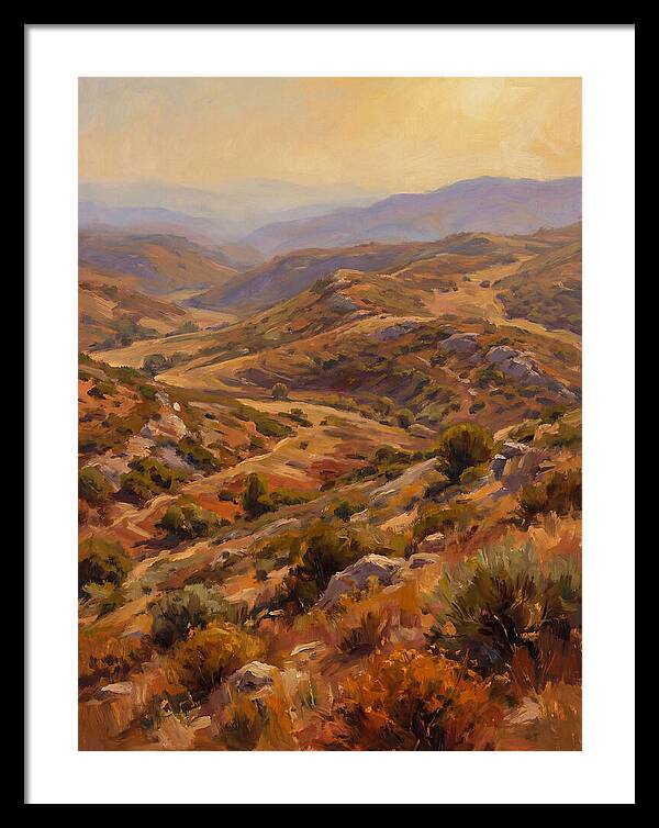 Moraine Landscape At Dusk