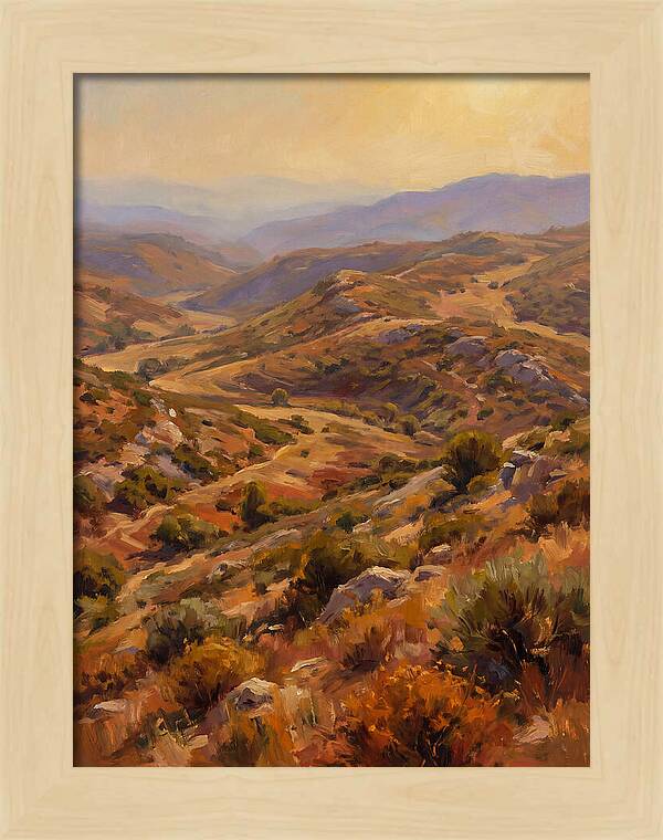 Moraine Landscape At Dusk