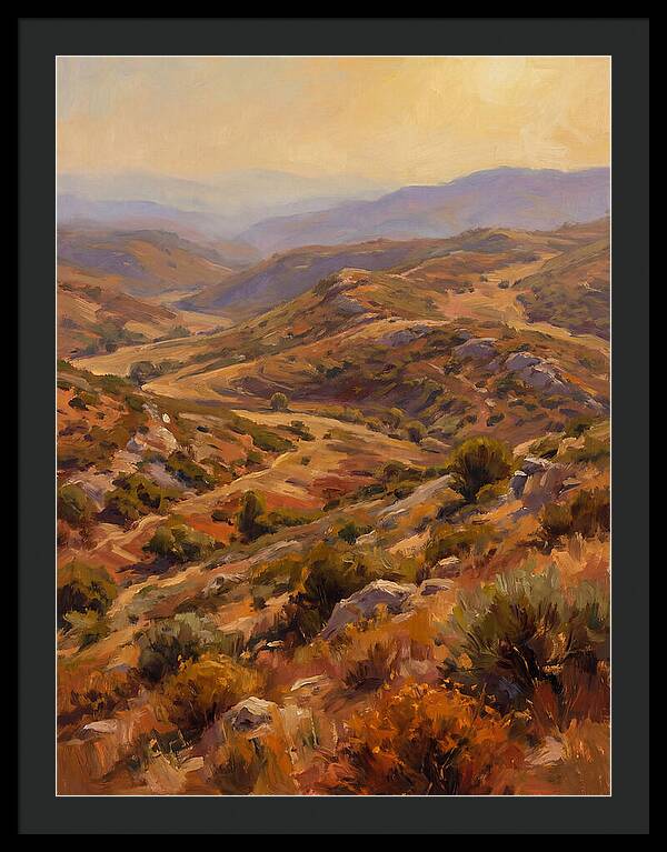 Moraine Landscape At Dusk