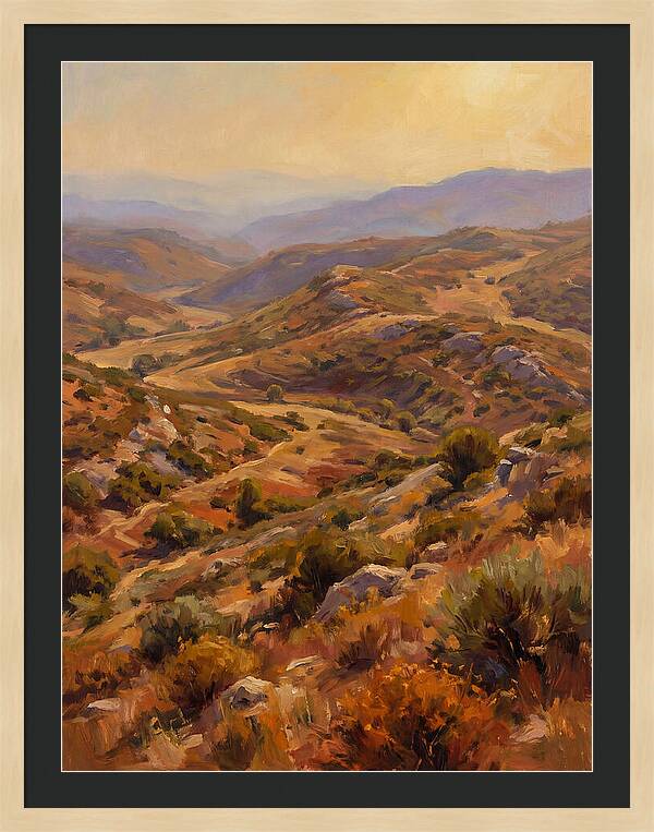 Moraine Landscape At Dusk
