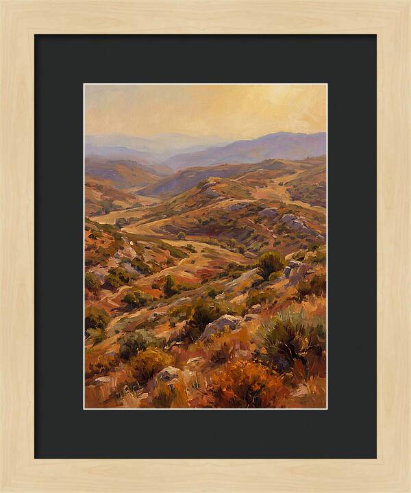Moraine Landscape At Dusk