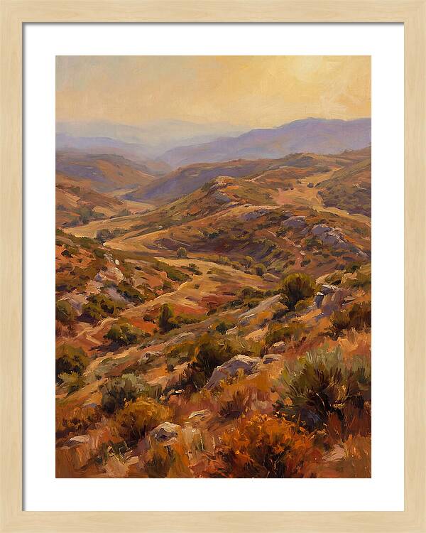 Moraine Landscape At Dusk