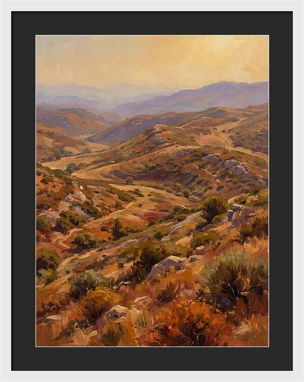 Moraine Landscape At Dusk