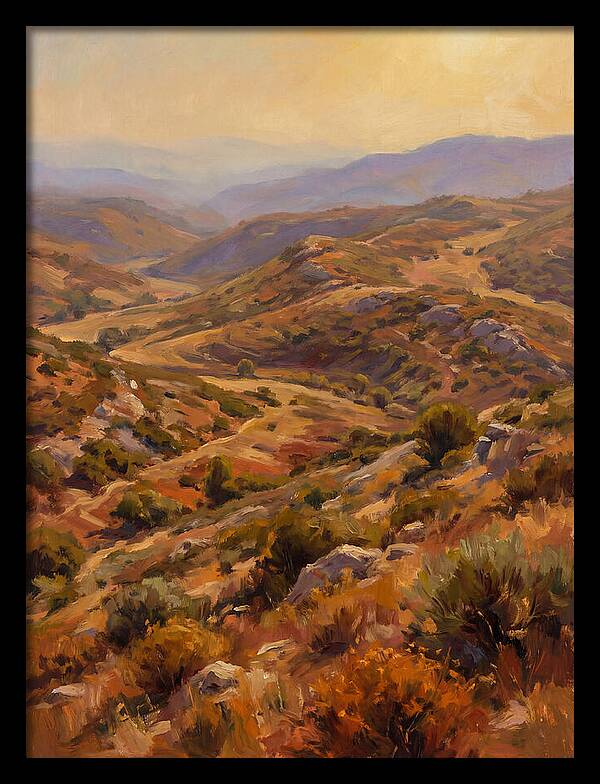 Moraine Landscape At Dusk