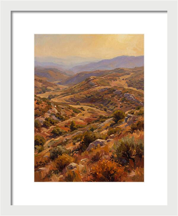 Moraine Landscape At Dusk