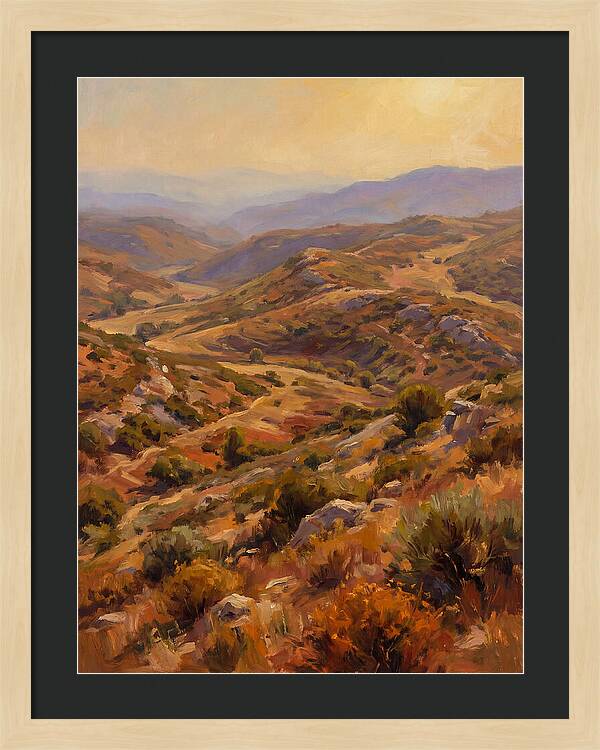 Moraine Landscape At Dusk
