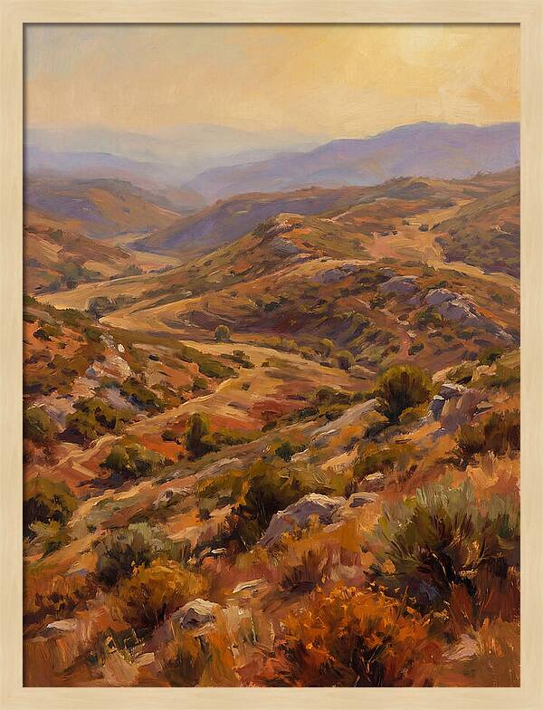 Moraine Landscape At Dusk