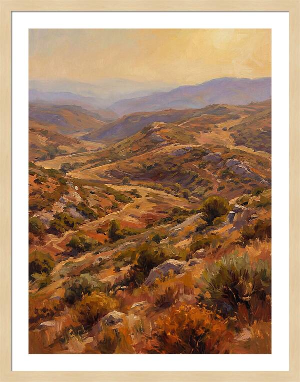 Moraine Landscape At Dusk