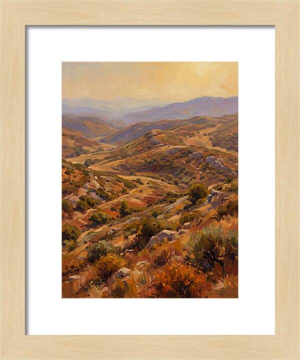 Moraine Landscape At Dusk