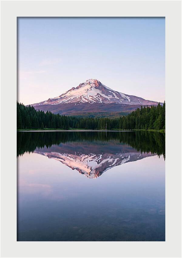 Morning Glow Above Mount Rainier