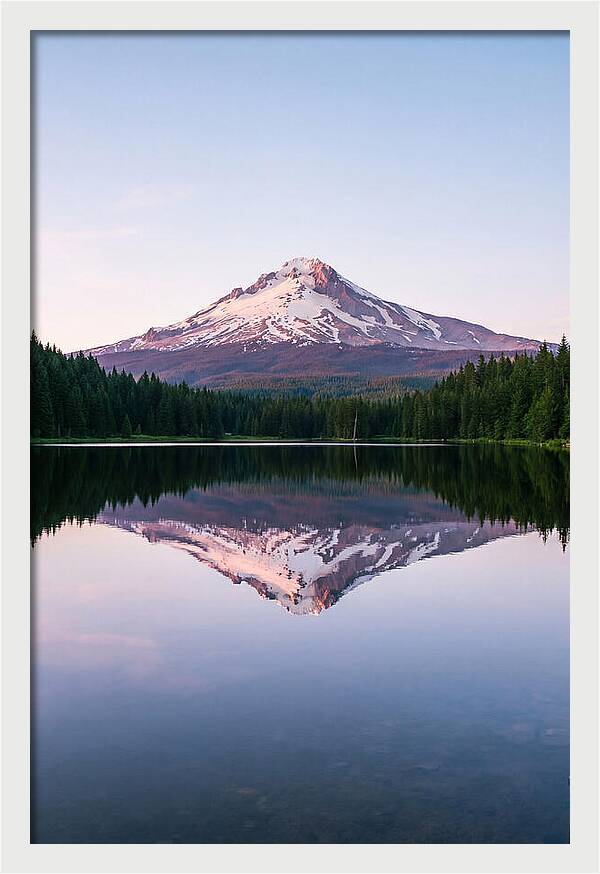 Morning Glow Above Mount Rainier