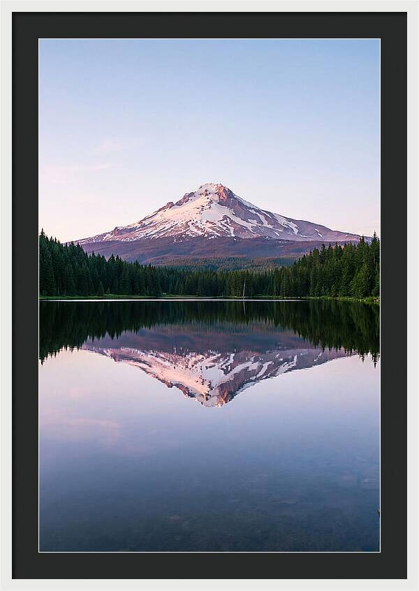 Morning Glow Above Mount Rainier