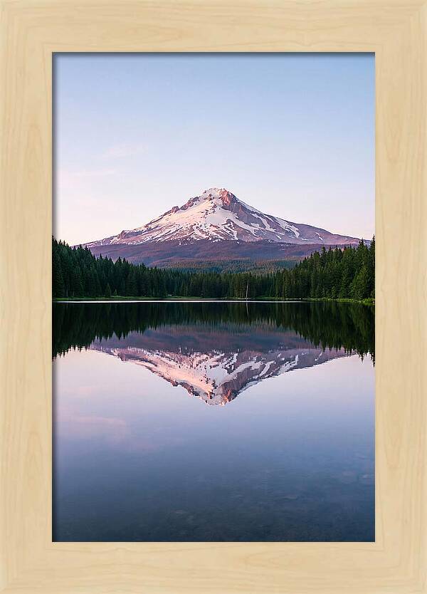 Morning Glow Above Mount Rainier