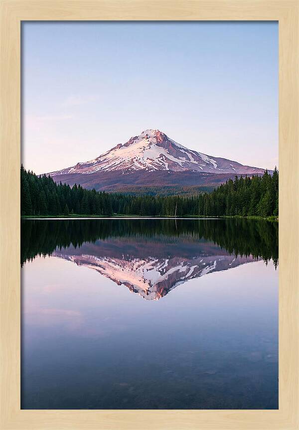 Morning Glow Above Mount Rainier