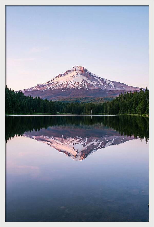 Morning Glow Above Mount Rainier