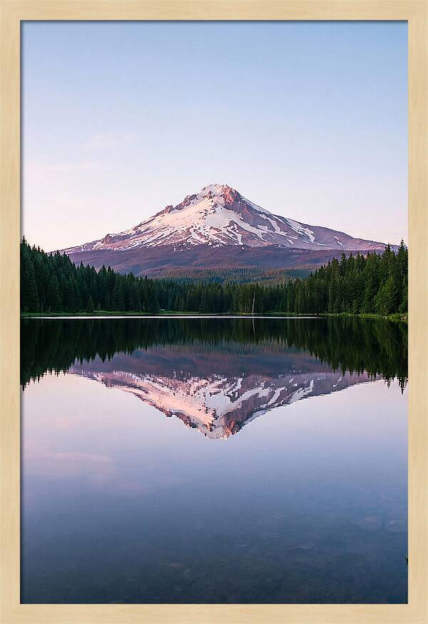Morning Glow Above Mount Rainier