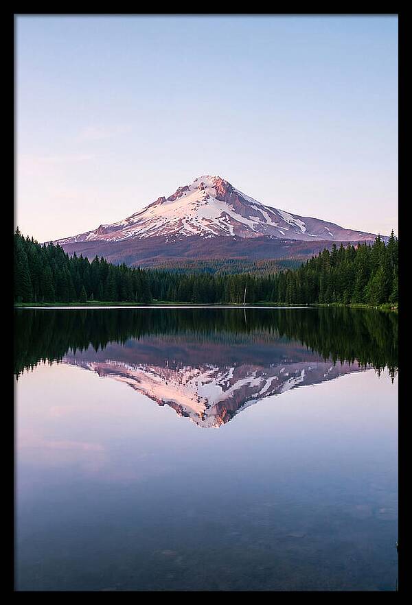 Morning Glow Above Mount Rainier
