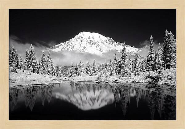 Morning Light Above Mount Rainier