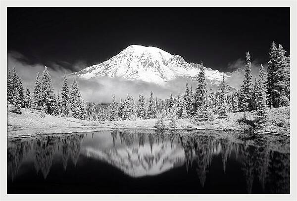 Morning Light Above Mount Rainier