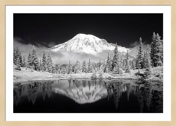 Morning Light Above Mount Rainier