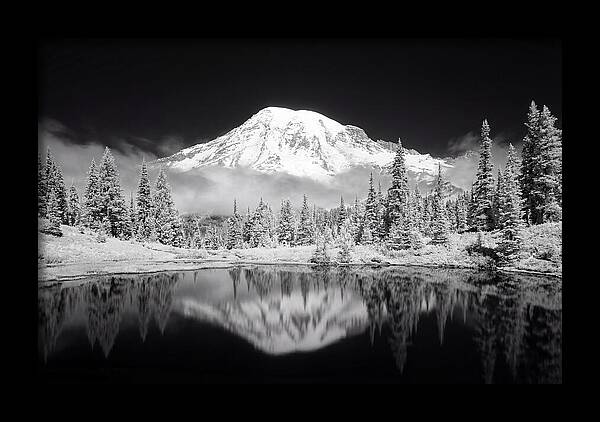Morning Light Above Mount Rainier