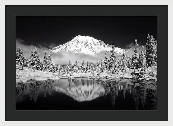 Morning Light Above Mount Rainier