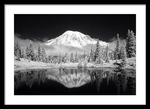 Morning Light Above Mount Rainier