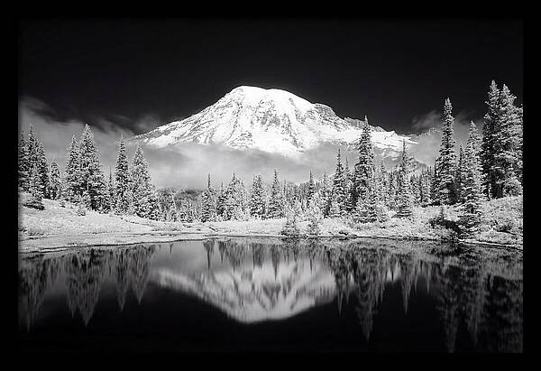 Morning Light Above Mount Rainier