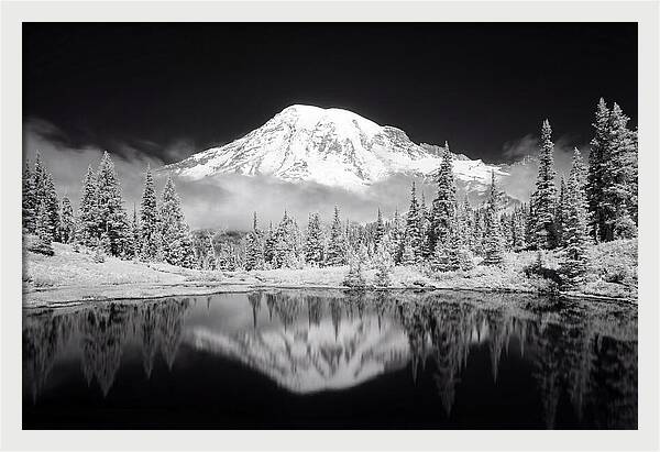 Morning Light Above Mount Rainier