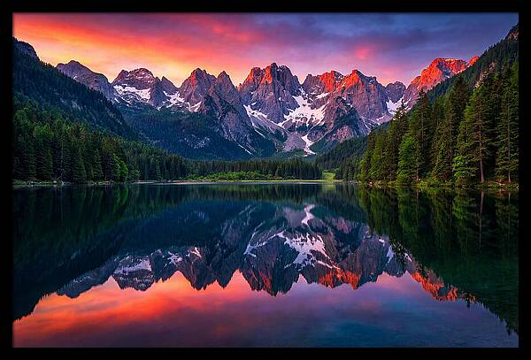 Morning Light Over Brenta Peaks