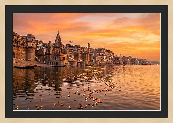Morning Light Over Varanasi Ghats