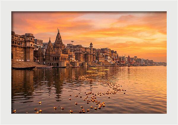 Morning Light Over Varanasi Ghats