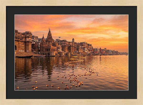Morning Light Over Varanasi Ghats
