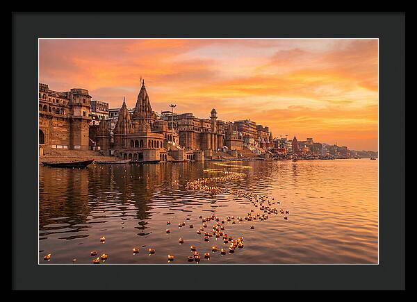 Morning Light Over Varanasi Ghats