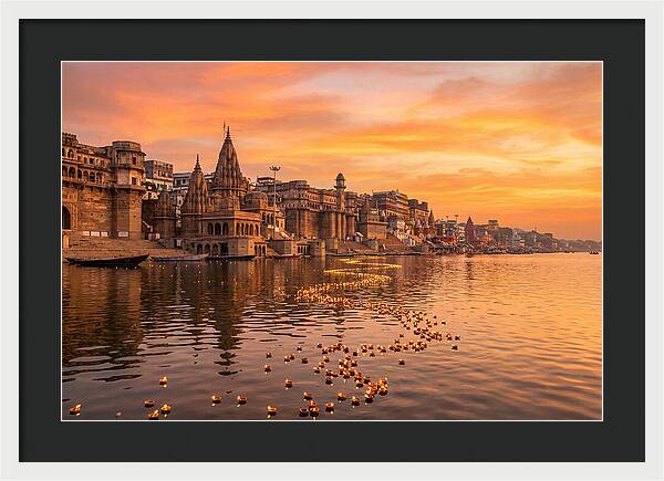 Morning Light Over Varanasi Ghats