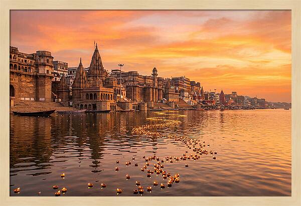 Morning Light Over Varanasi Ghats