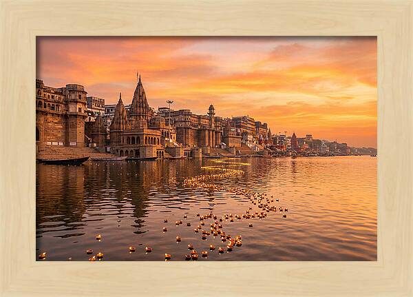 Morning Light Over Varanasi Ghats