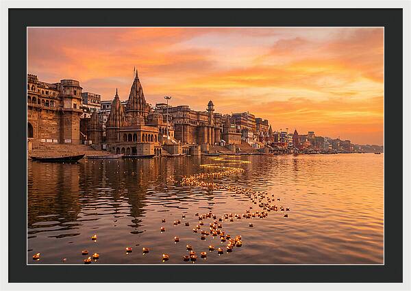 Morning Light Over Varanasi Ghats