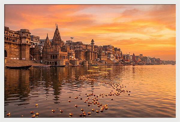 Morning Light Over Varanasi Ghats