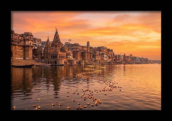 Morning Light Over Varanasi Ghats