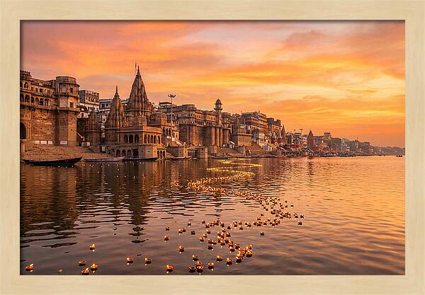 Morning Light Over Varanasi Ghats