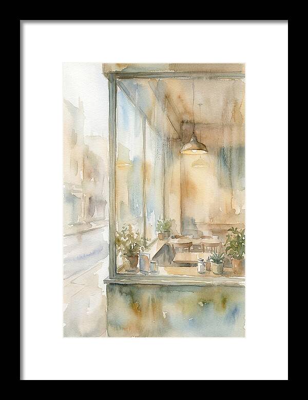 Morning Light Through The Coffee Shop Window