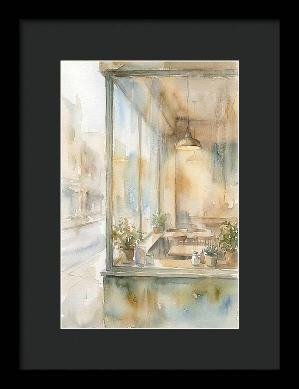 Morning Light Through The Coffee Shop Window