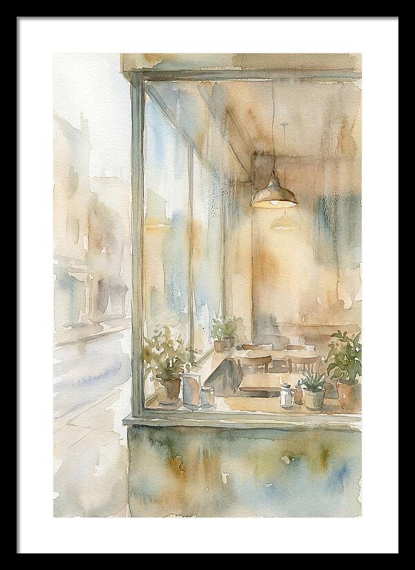Morning Light Through The Coffee Shop Window