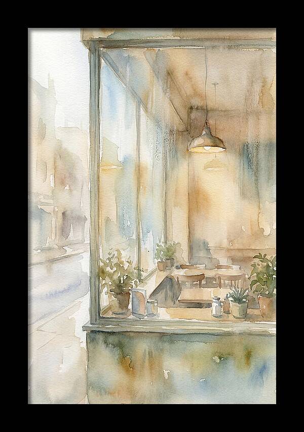 Morning Light Through The Coffee Shop Window