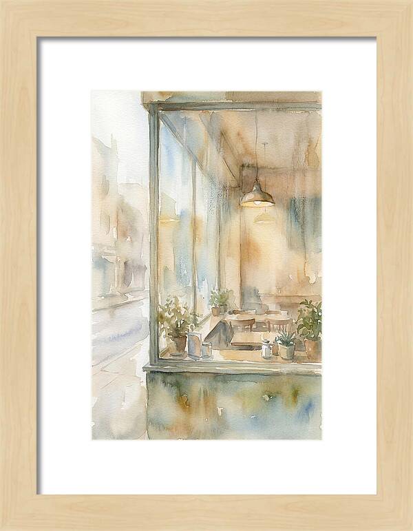 Morning Light Through The Coffee Shop Window