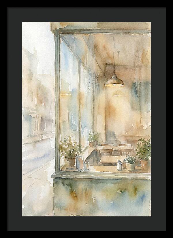 Morning Light Through The Coffee Shop Window
