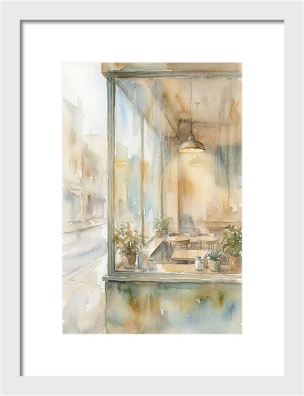 Morning Light Through The Coffee Shop Window