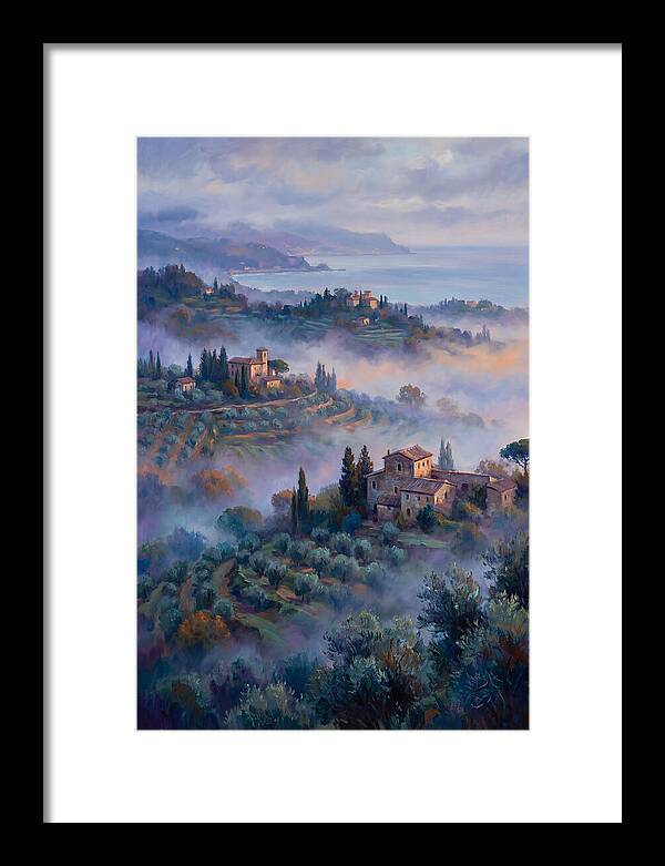 Morning Mist Over Mediterranean Hills